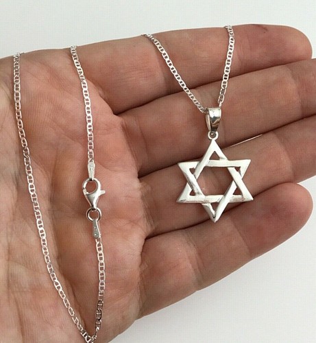 Collana stella david - stella, argento