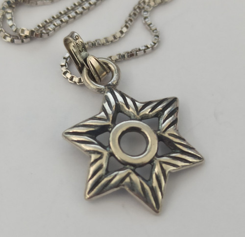 Collana stella david - di,