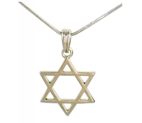 Collana magen david argento - magen,