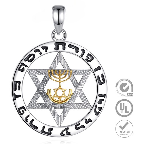 Collana stella david in - collana, di
